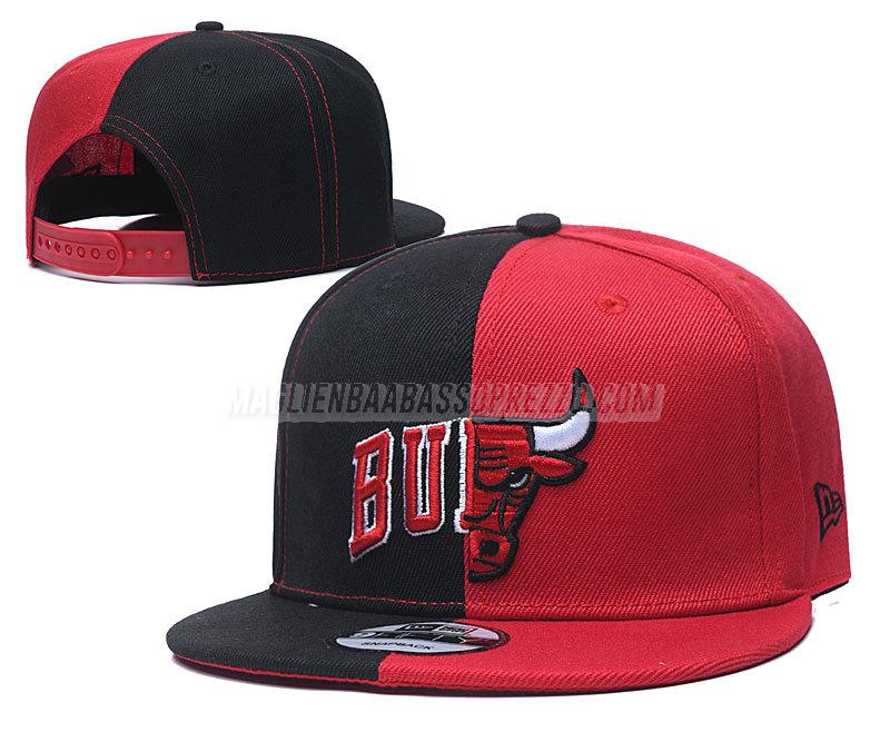 cappelli hip hop chicago bulls di chh17 rosso nero