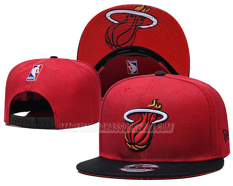 cappelli hip hop miami heat di chh146 rosso