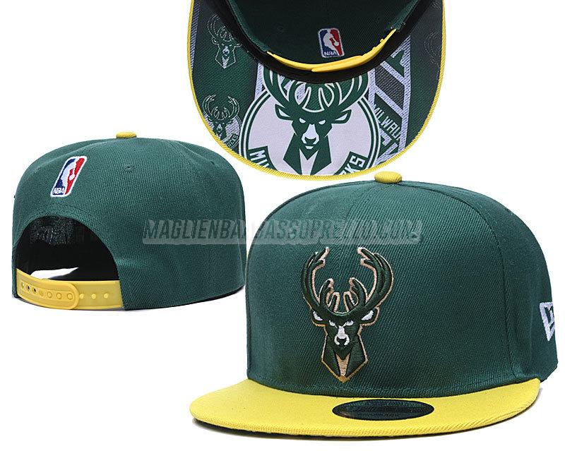 cappelli hip hop milwaukee bucks di chh150 verde