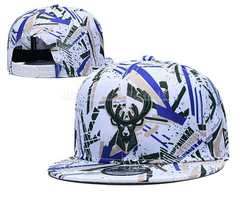 cappelli hip hop milwaukee bucks di chh153 bianco