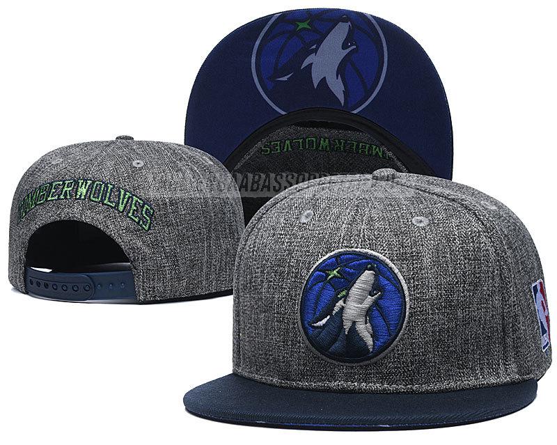 cappelli hip hop minnesota timberwolves di chh134 grigio