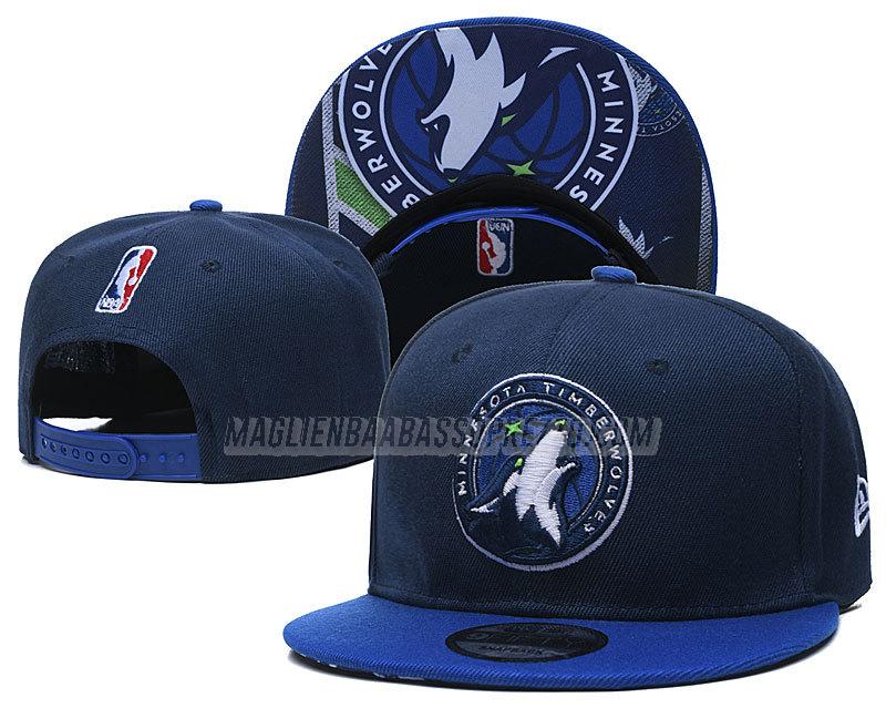 cappelli hip hop minnesota timberwolves di chh137 blu