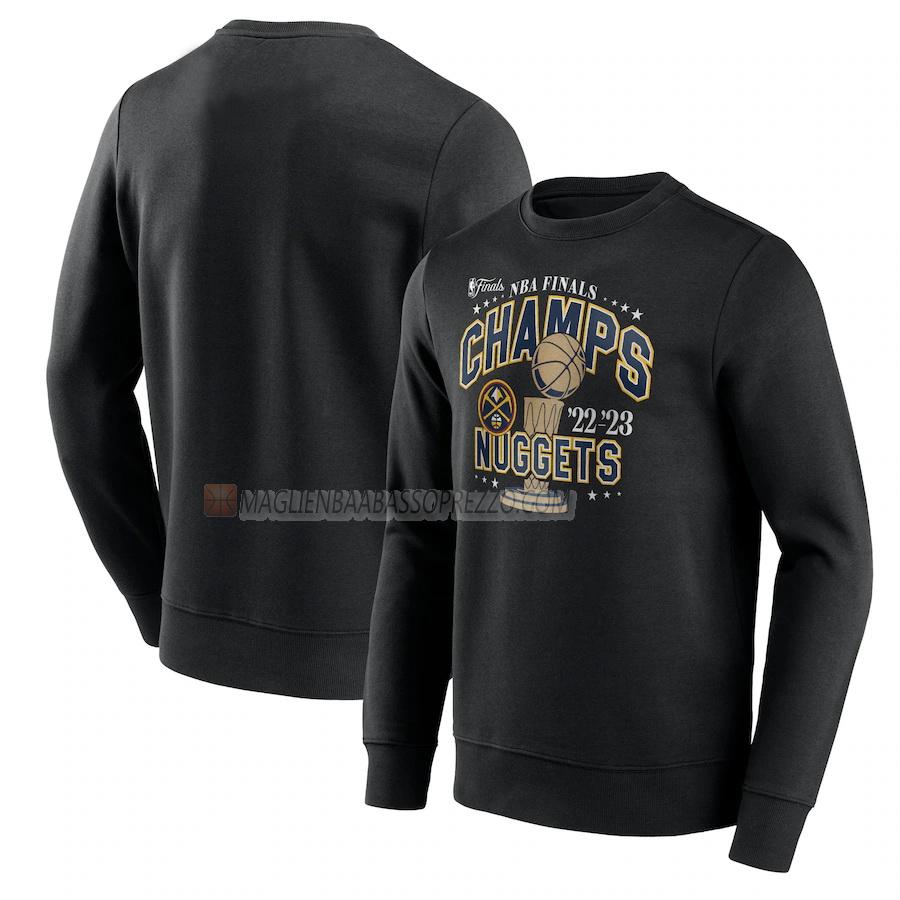 felpa denver nuggets di 23621a2 uomo nba champs 2022-23 nero