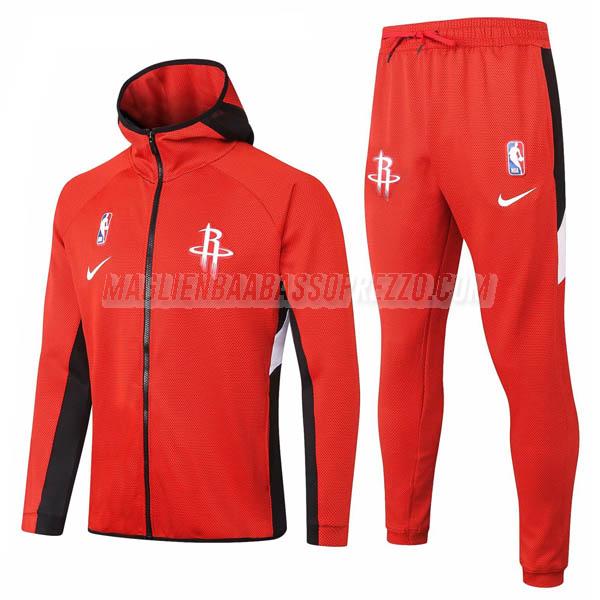 giacca cappuccio houston rockets di 2023 rosso