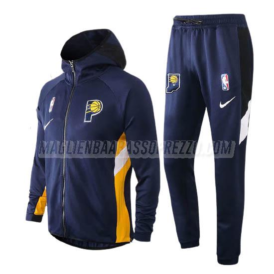 giacca cappuccio indiana pacers di 2023 blu