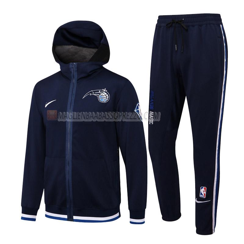 giacca cappuccio orlando magic di uomo gc027 2022 blu navy