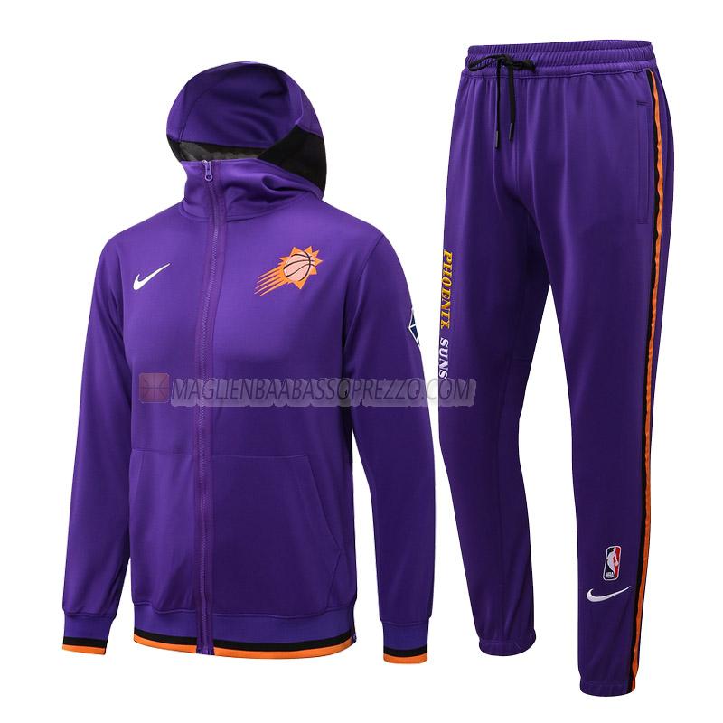 giacca cappuccio phoenix suns di uomo gc031 2022 porpora