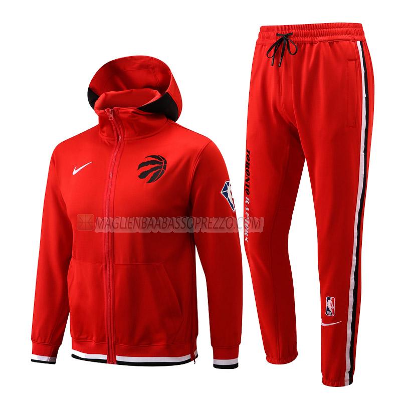 giacca cappuccio toronto raptors di uomo gc004 2022 rosso