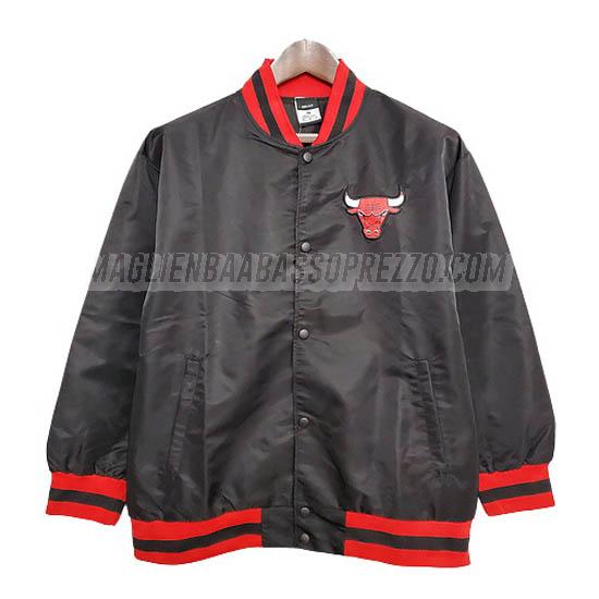 giacca da baseball chicago bulls di 2021 nero