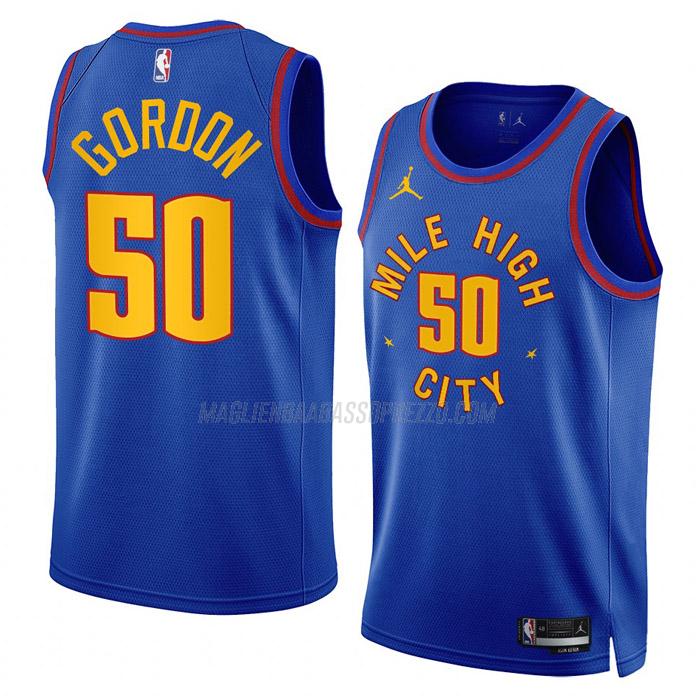 maglia aaron gordon denver nuggets di 50 uomo statement edition 2023 blu