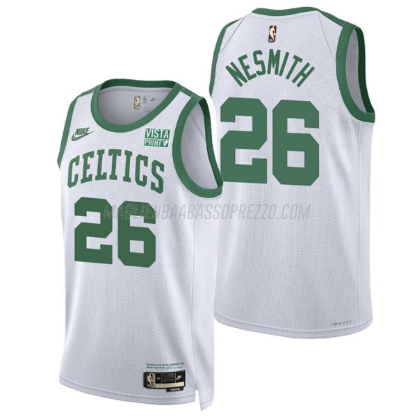 maglia aaron nesmith boston celtics di 26 uomo classic edition 2022 bianco