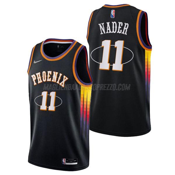 maglia abdel nader phoenix suns di 11 uomo mixtape edition 2022 nero