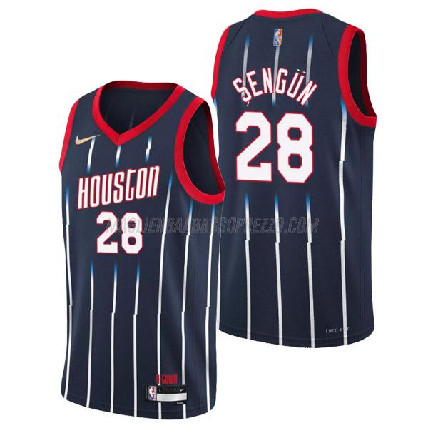 maglia alperen sengun houston rockets di 28 uomo city edition 2022 blu