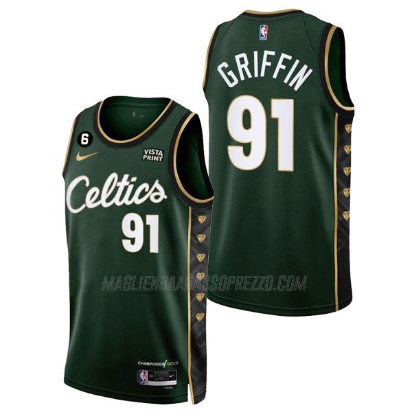 maglia blake griffin boston celtics di 91 uomo city edition 2023 verde