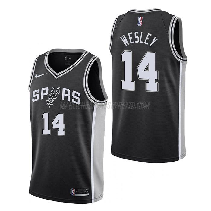 maglia blake wesley san antonio spurs di 14 uomo icon edition 2023 nero