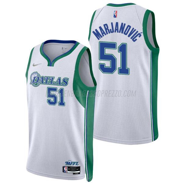 maglia boban marjanovic dallas mavericks di 51 uomo city edition 2022 bianco