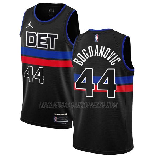 maglia bojan bogdanovic detroit pistons di 44 uomo statement edition 2023 nero