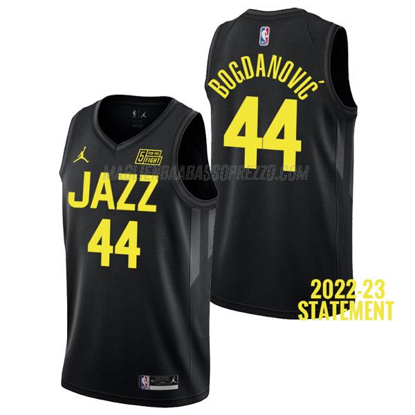 maglia bojan bogdanovic utah jazz di 44 uomo statement edition 2023 nero