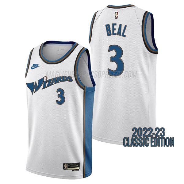 maglia bradley beal washington wizards di 3 uomo classic edition 2023 bianco