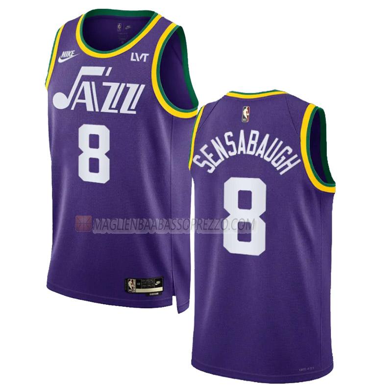 maglia brice sensabaugh utah jazz di 8 uomo classic edition 2023-24 viola