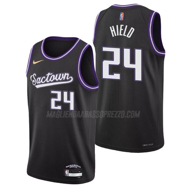 maglia buddy hield sacramento kings di 24 uomo city edition 2022 nero