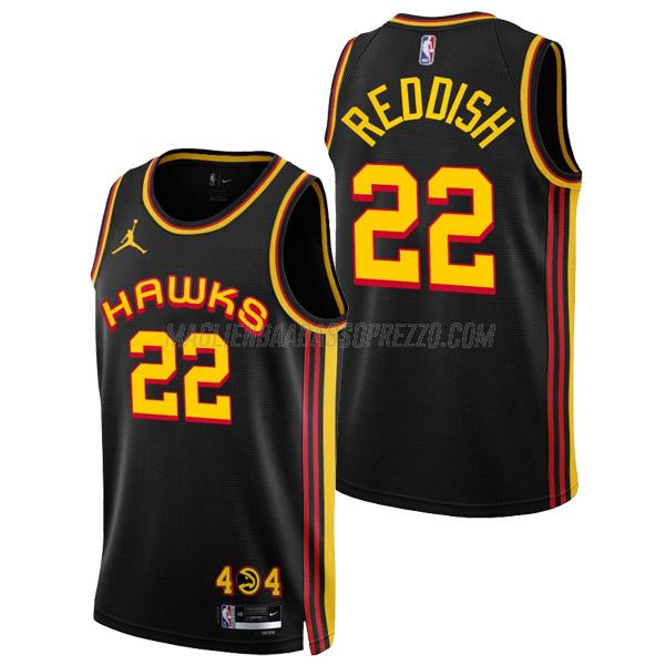 maglia cam reddish atlanta hawks di 22 uomo statement edition 2023 nero