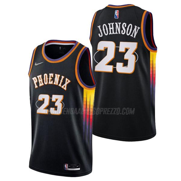 maglia cameron johnson phoenix suns di 23 uomo mixtape edition 2022 nero