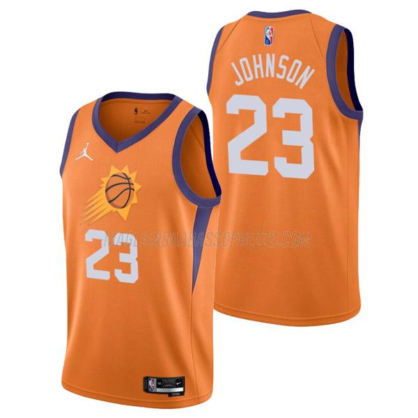 maglia cameron johnson phoenix suns di 23 uomo statement edition 2022 arancia