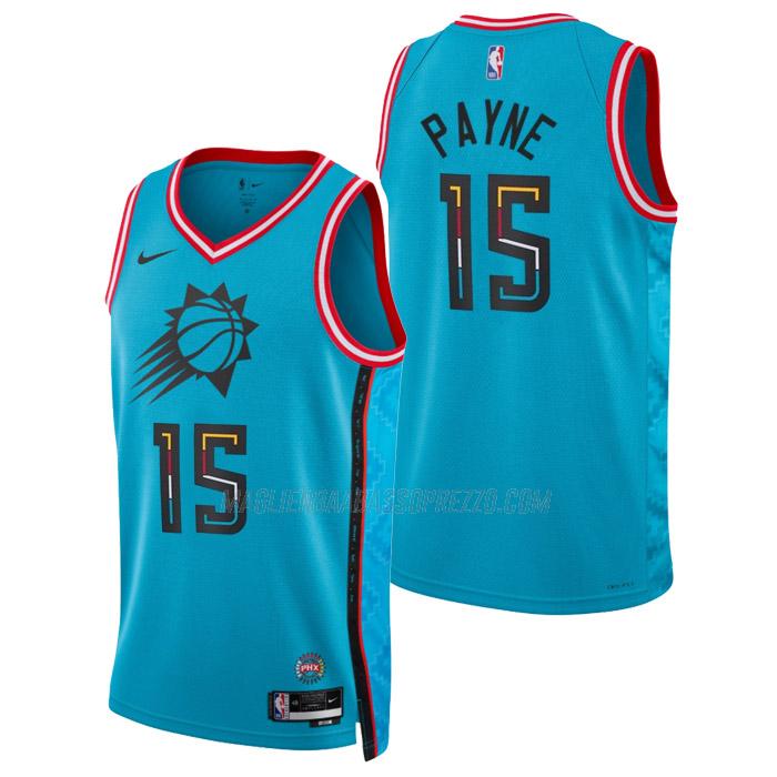 maglia cameron payne phoenix suns di 15 uomo city edition 2023 verde acqua