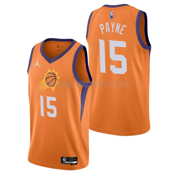 maglia cameron payne phoenix suns di 15 uomo statement edition 2022 arancia