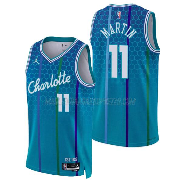 maglia cody martin charlotte hornets di 11 uomo city edition 2022 verde