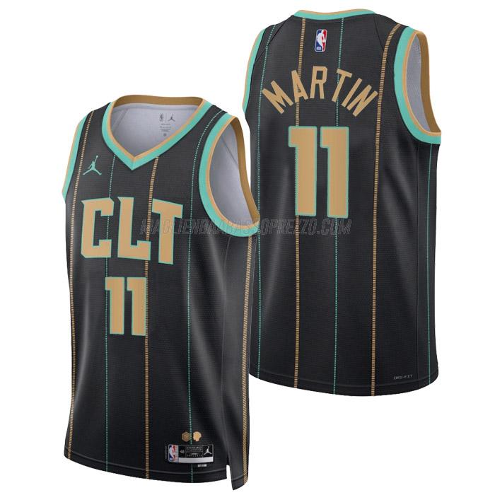 maglia cody martin charlotte hornets di 11 uomo city edition 2023 nero