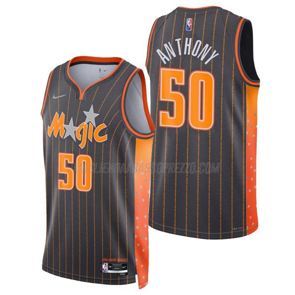 maglia cole anthony orlando magic di 50 uomo city edition 2022 nero