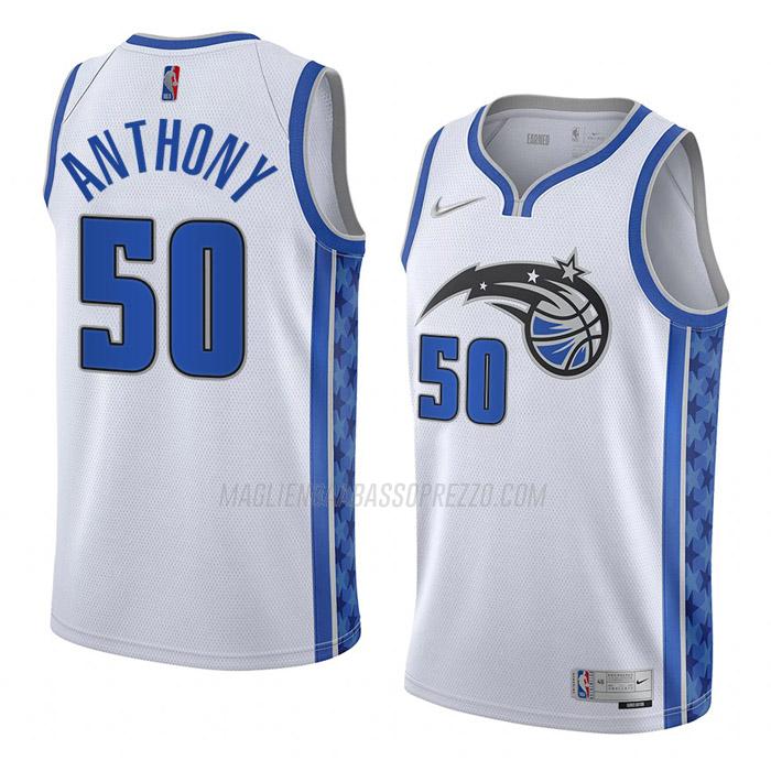 maglia cole anthony orlando magic di 50 uomo earned edition 2023 bianco