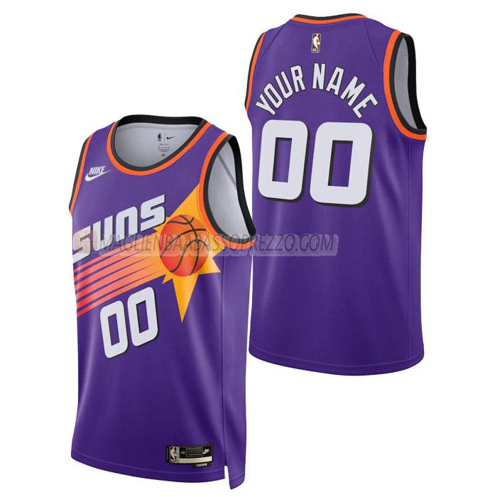 maglia custom phoenix suns di uomo classic edition 2023 porpora