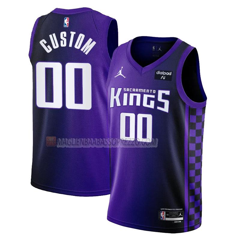 maglia custom sacramento kings di uomo statement edition 2023-24 viola