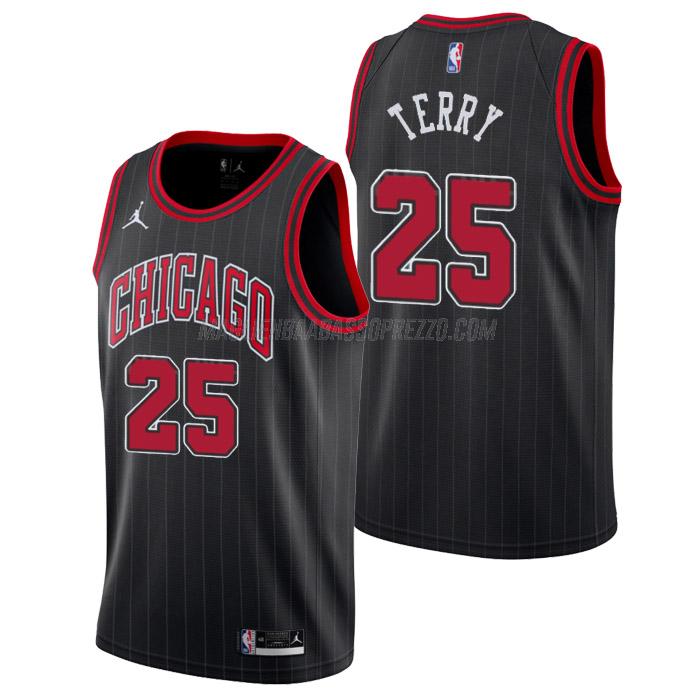 maglia dalen terry chicago bulls di 25 uomo statement edition 2023 nero