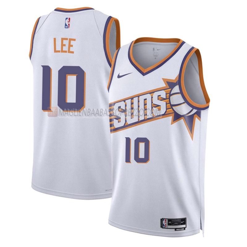 maglia damion lee phoenix suns di 10 uomo association edition 2023-24 bianco