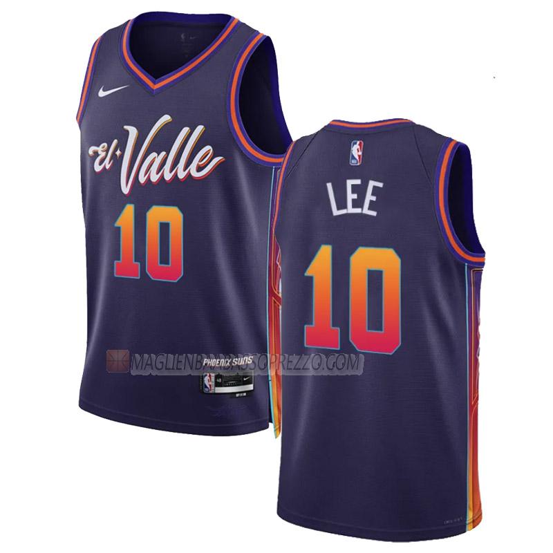 maglia damion lee phoenix suns di 10 uomo city edition 2023-24 viola