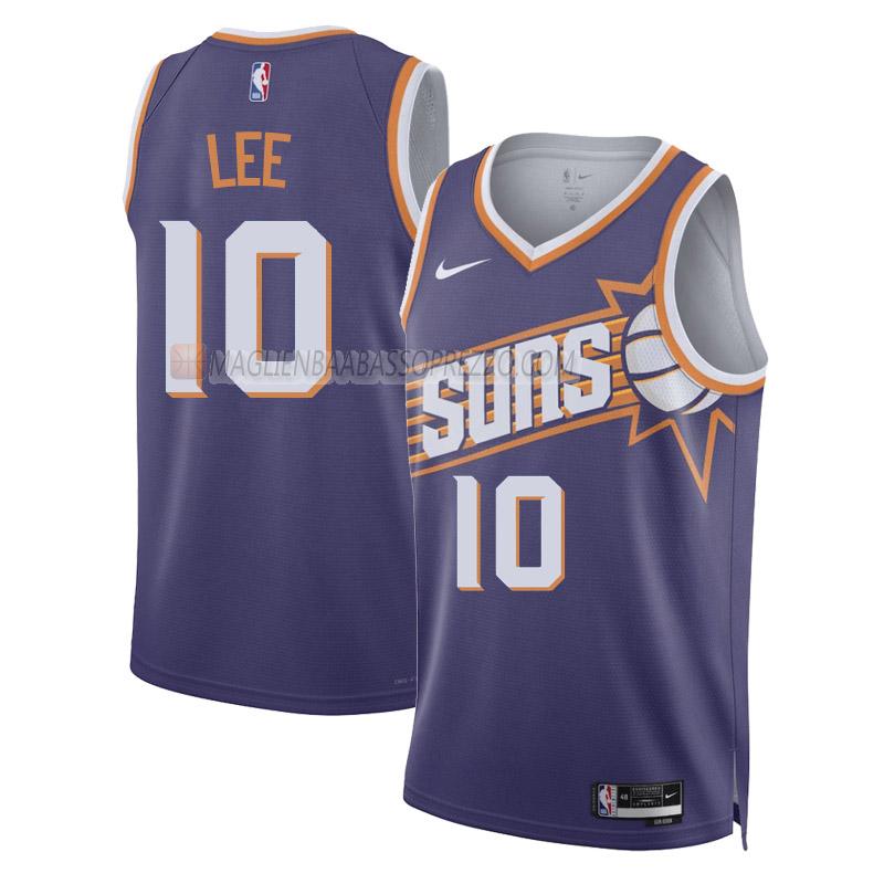 maglia damion lee phoenix suns di 10 uomo icon edition 2023-24 viola