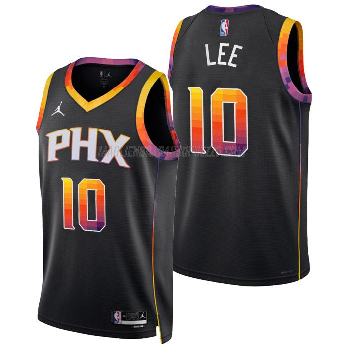 maglia damion lee phoenix suns di 10 uomo statement edition 2023 nero