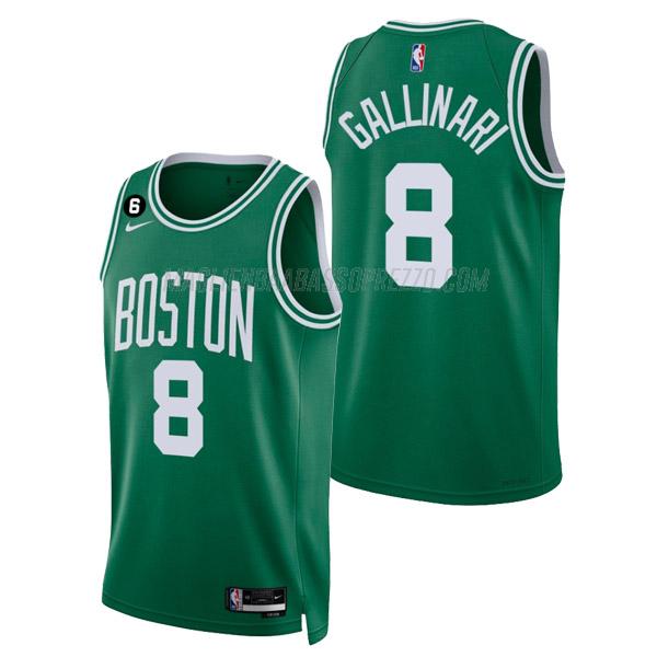 maglia danilo gallinari boston celtics di 8 uomo icon edition 2023 verde