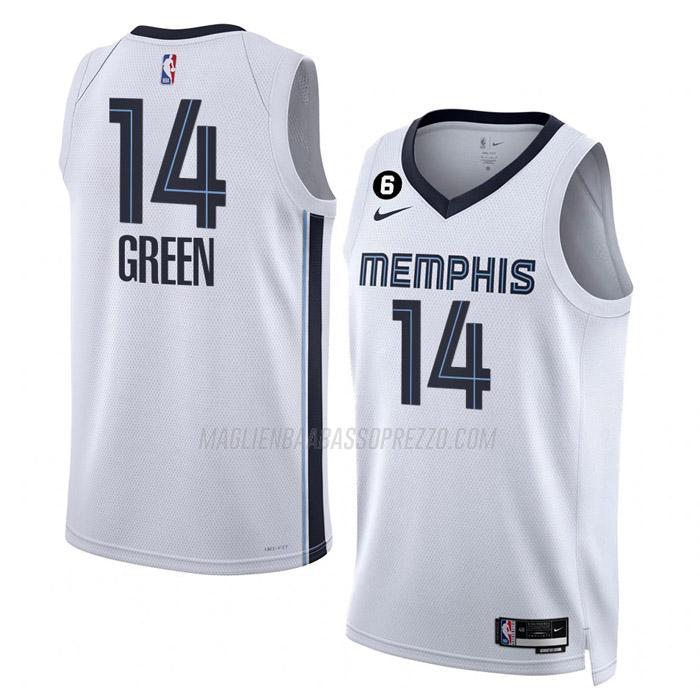 maglia danny green memphis grizzlies di 14 uomo association edition 2023 bianco