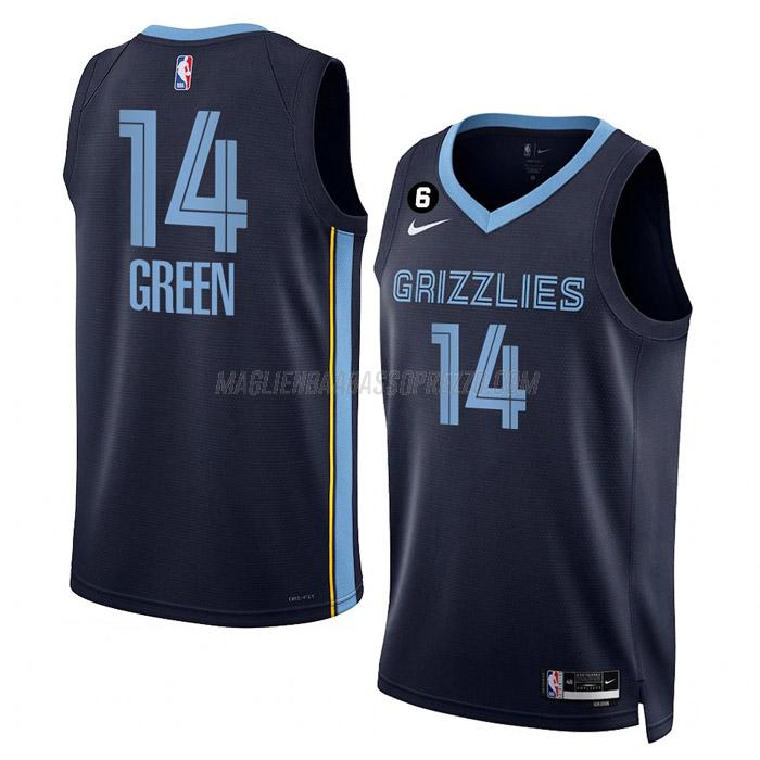 maglia danny green memphis grizzlies di 14 uomo icon edition 2023 blu navy