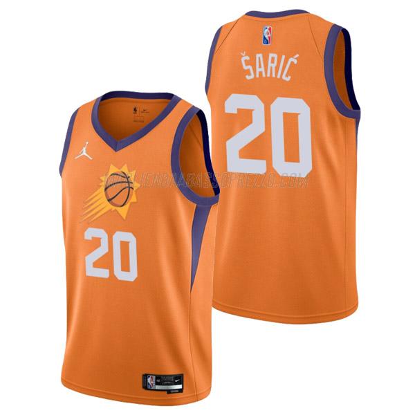 maglia dario saric phoenix suns di 20 uomo statement edition 2022 arancia