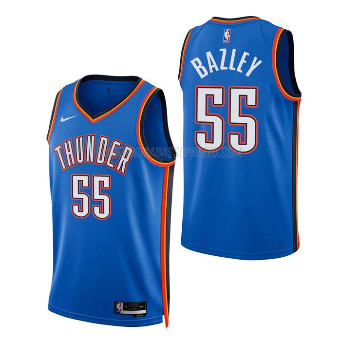 maglia darius bazley oklahoma city thunder di 55 uomo icon edition 2023 blu