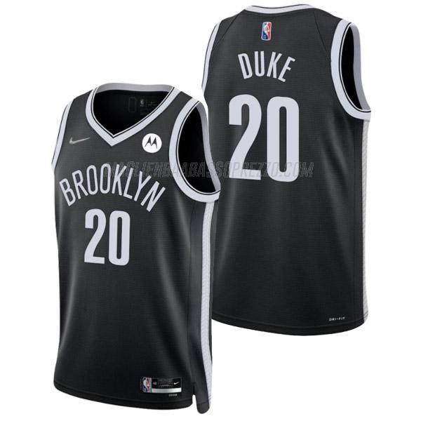 maglia david duke brooklyn nets di 20 uomo icon edition 2022 nero