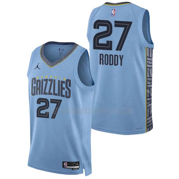 maglia david roddy memphis grizzlies di 27 uomo statement edition 2023 blu