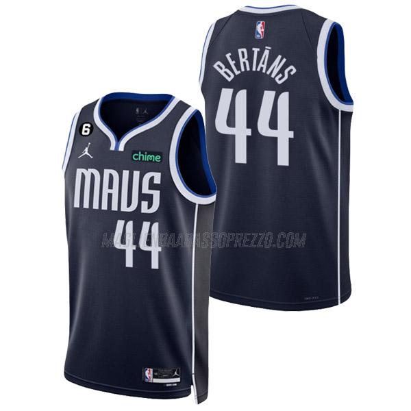 maglia davis bertans dallas mavericks di 44 uomo statement edition 2023 blu navy