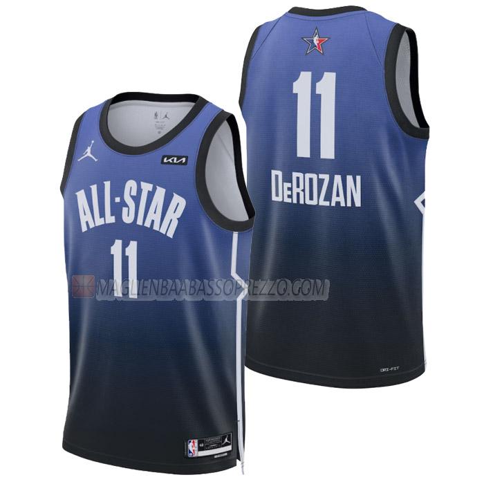 maglia demar derozan nba all-star di 11 uomo 2023 blu